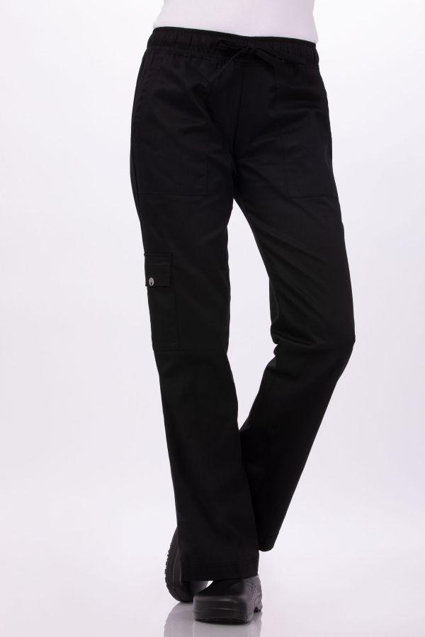 womens cargo chef pants