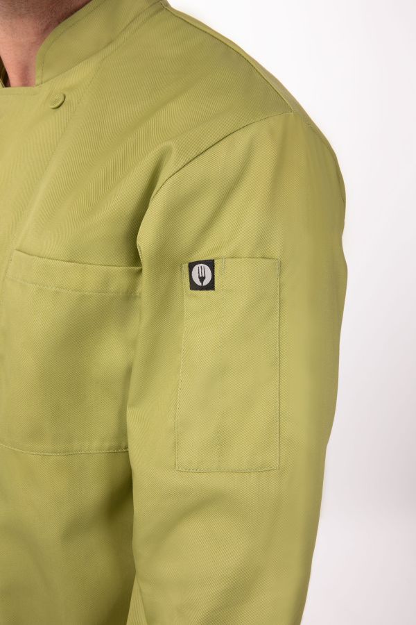 olive green chef coat
