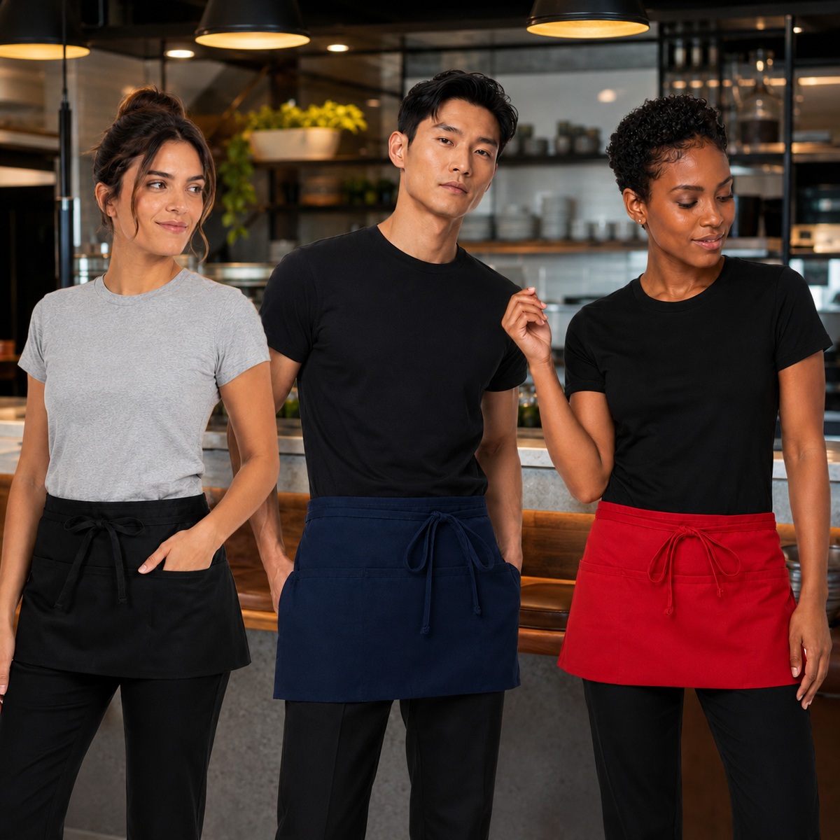 ChefsCloset Standard 3 Pocket Waist Apron in Restaurant