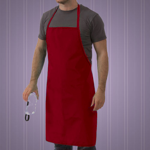 Red Dishwasher Bib Apron
