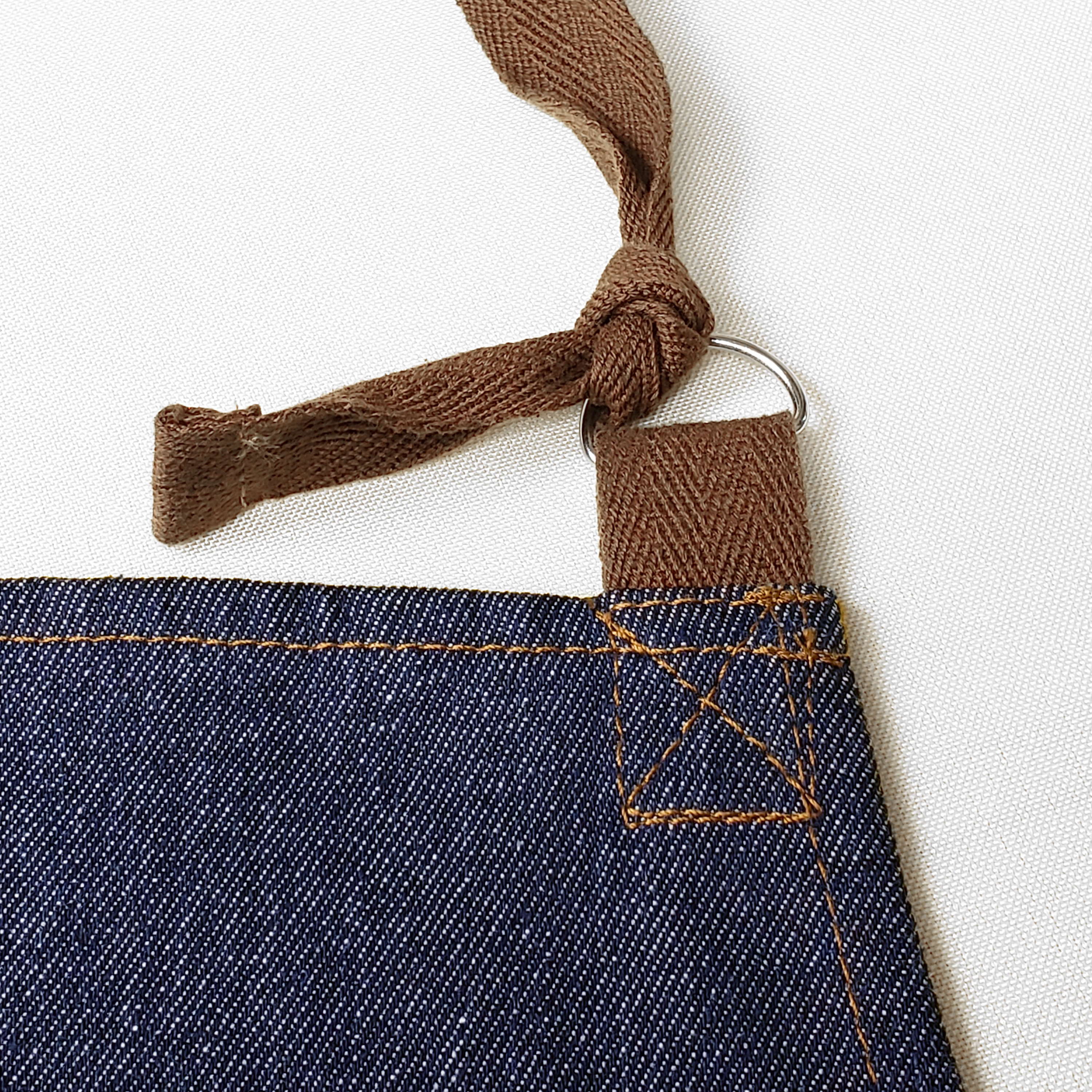 Denim 3 Pocket Bib Apron | Long Denim Apron
