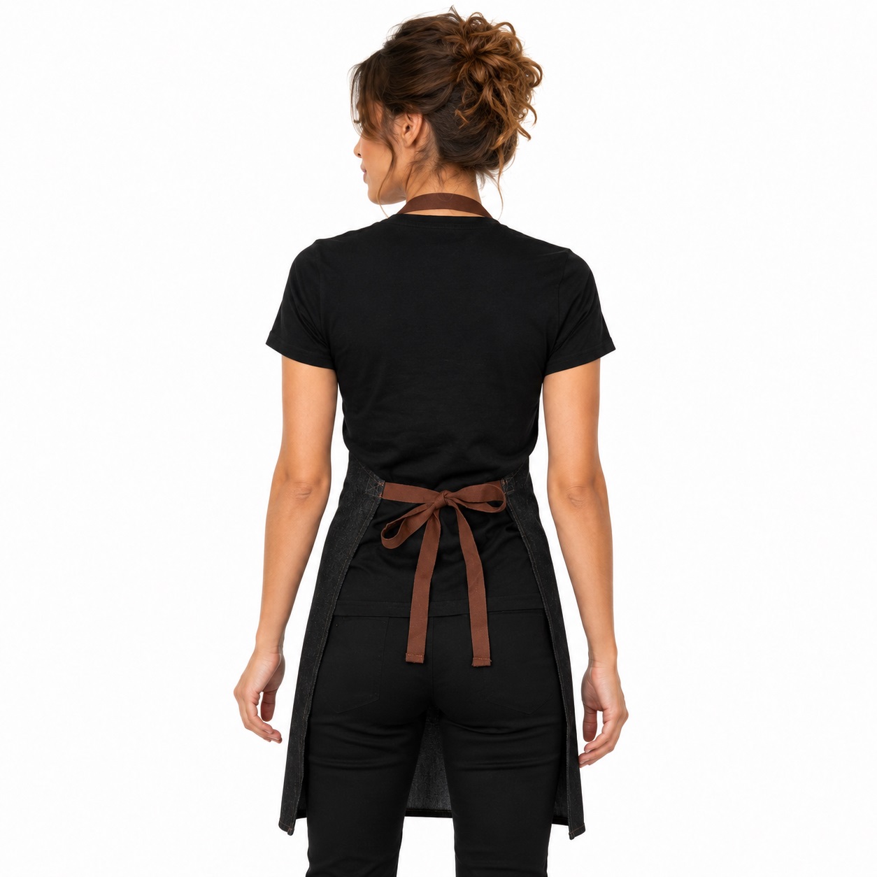 Denim 3 Pocket Bib Apron | Long Denim Apron