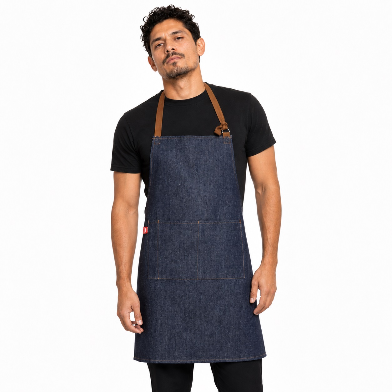 neighborhood DENIM APRON インディゴ Denim 3 Pocket Bib Apron | Long Denim Apron