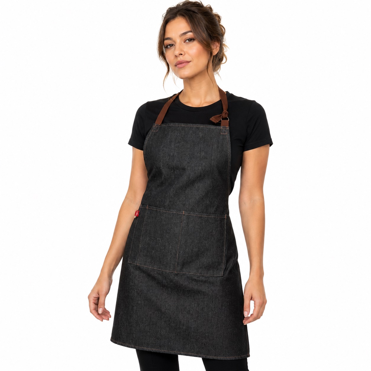 Denim 3 Pocket Bib Apron | Long Denim Apron