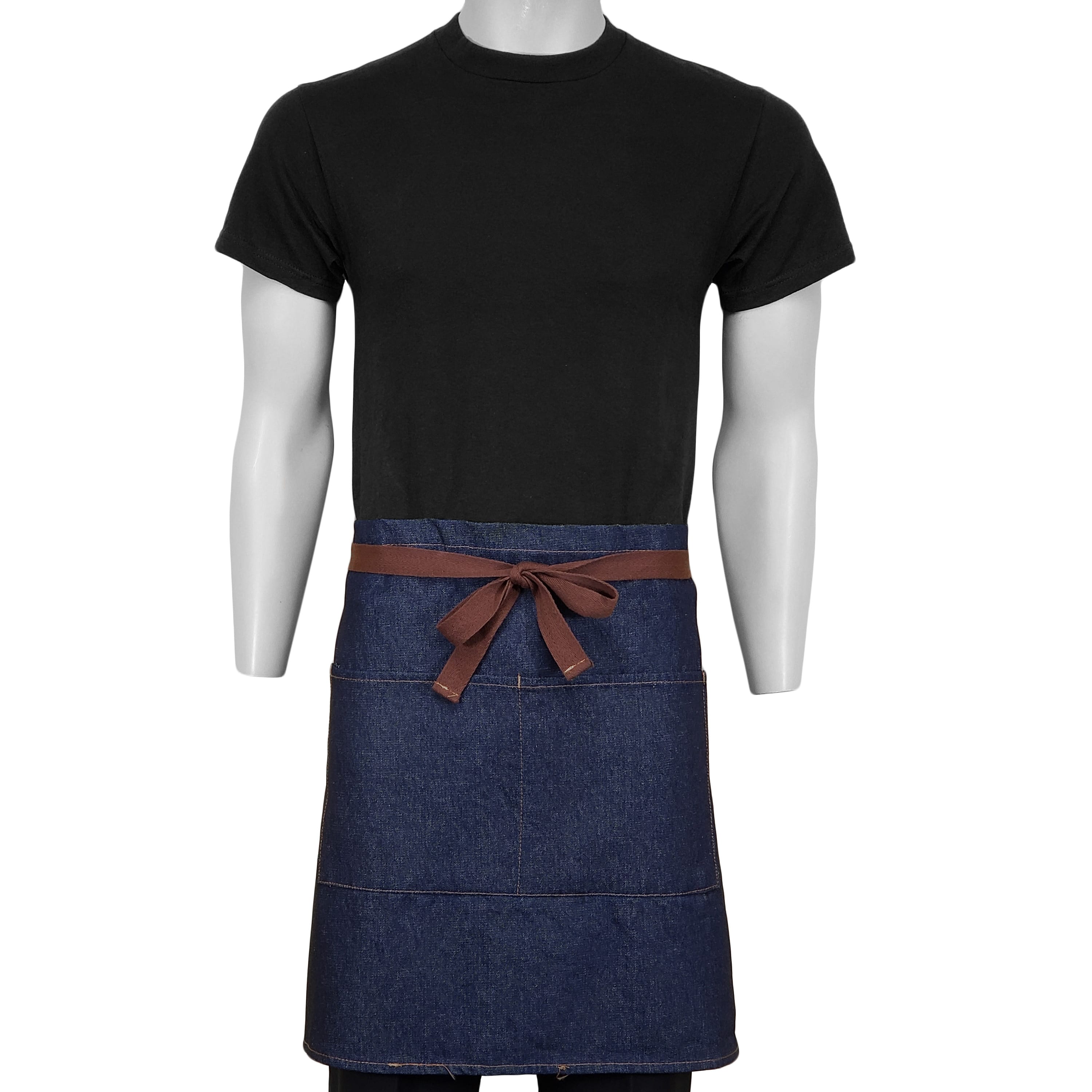 ChefsCloset Denim Allentown Half Bistro Apron  2 Pockets ChefsCloset Denim Allentown Half Bistro Apron  2 Pockets