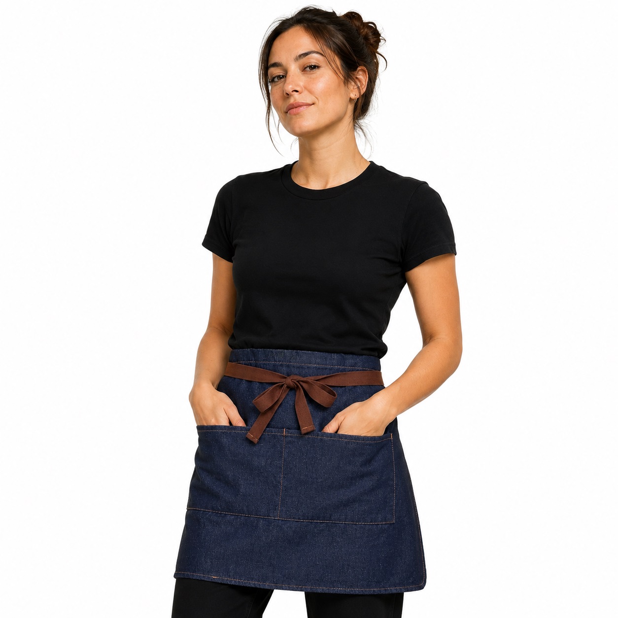 ChefsCloset Denim Allentown Half Bistro Apron Indigo