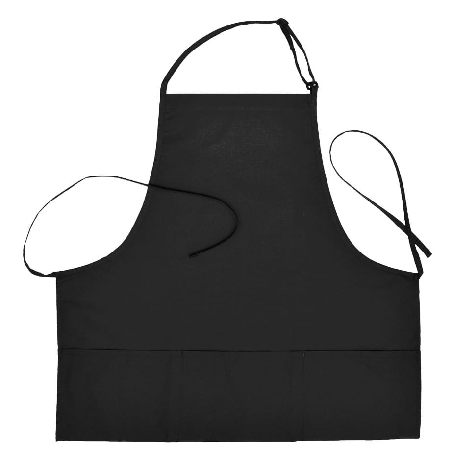 Black Clearance Server Bib Apron 3 Pockets Black Clearance Server Bib Apron 3 Pockets