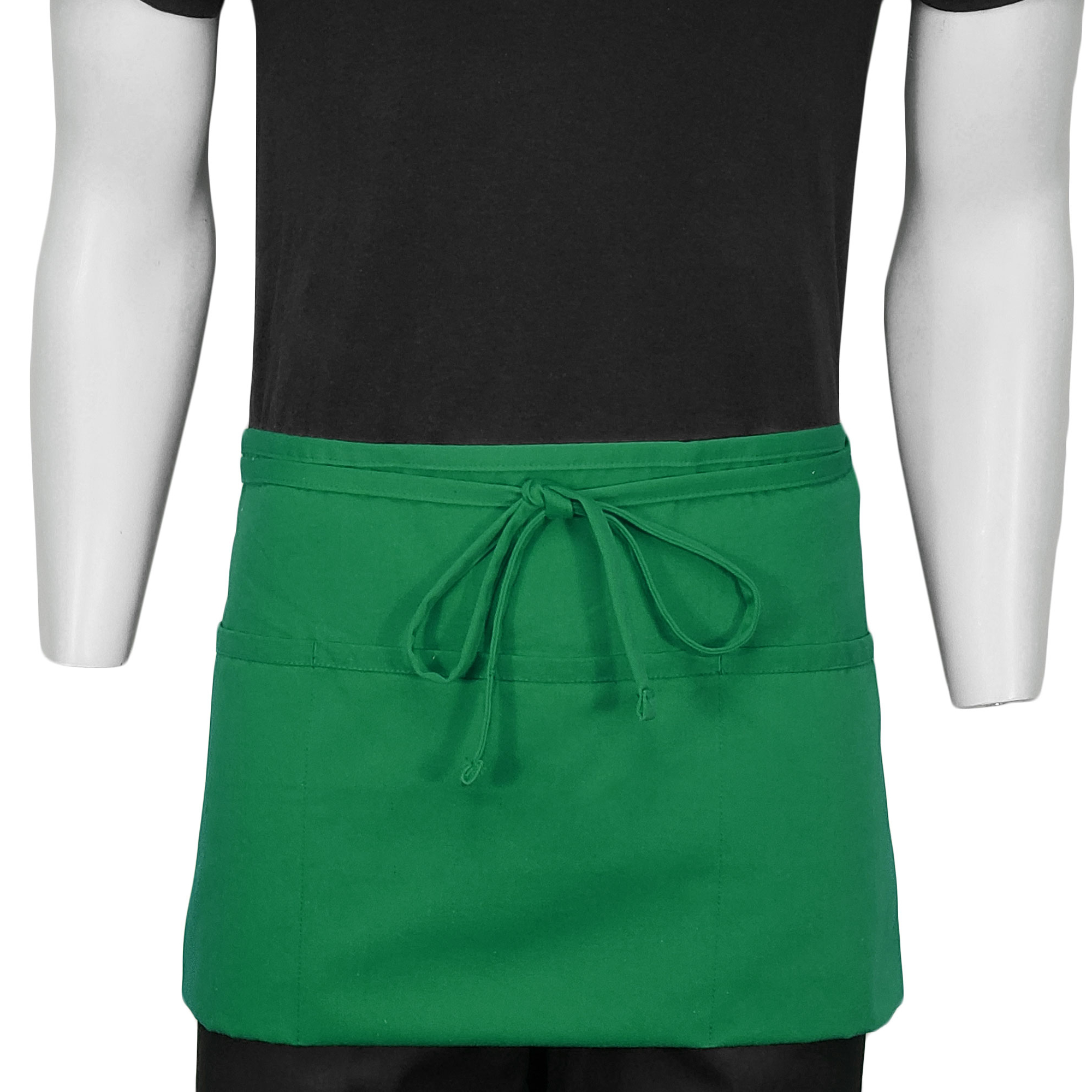 ChefsCloset Kelly Green St Patrick's 3-Pocket Waist Apron (Seasonal Clearance)