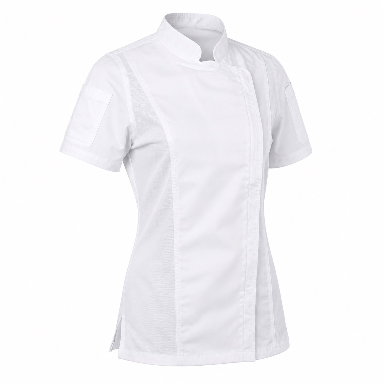 ChefsCloset Women's Short Sleeve Bailey Chef Coat White