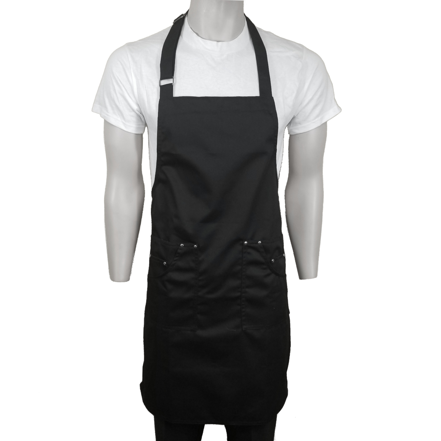 Delaware Black Bib Apron - ChefsCloset