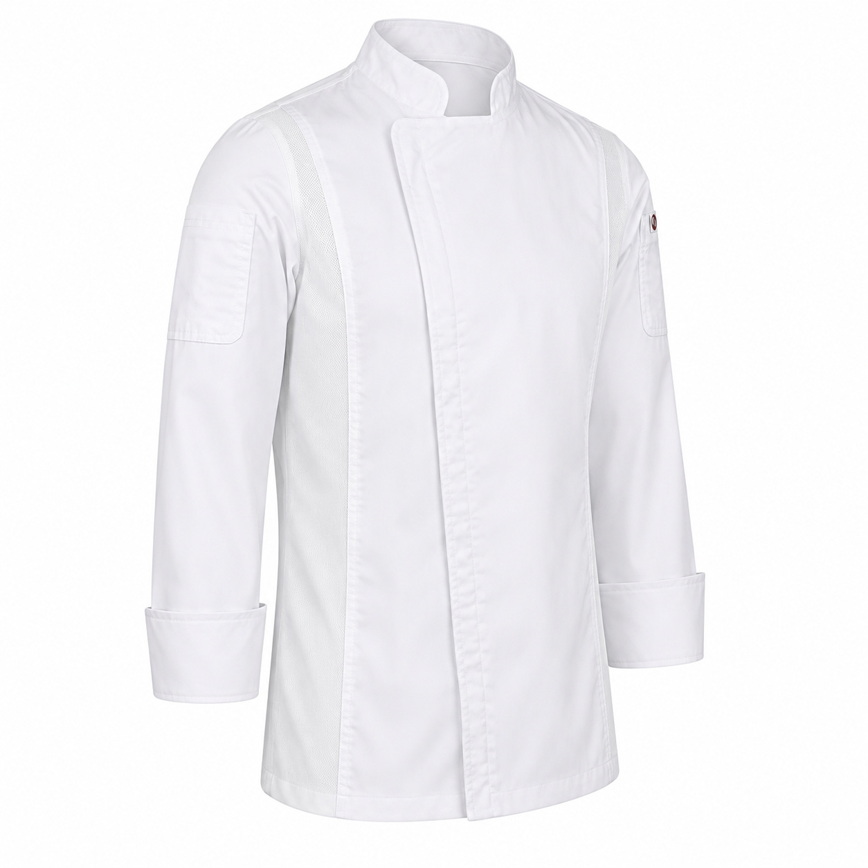 Long Sleeve William Zipper Coats White