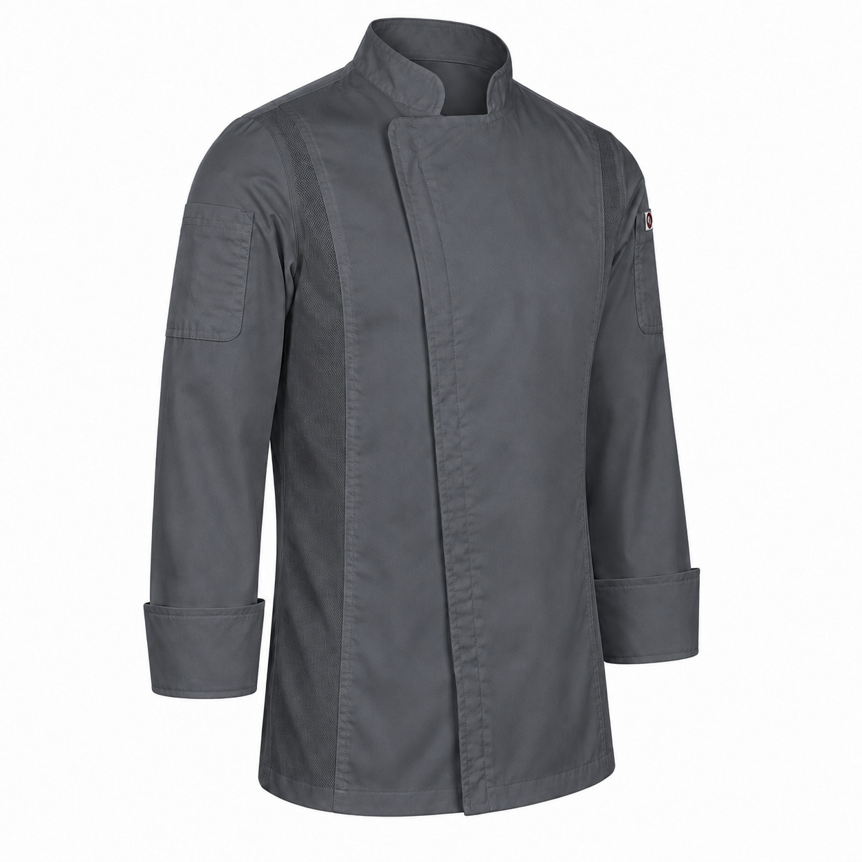 Long Sleeve William Zipper Coats Pewter