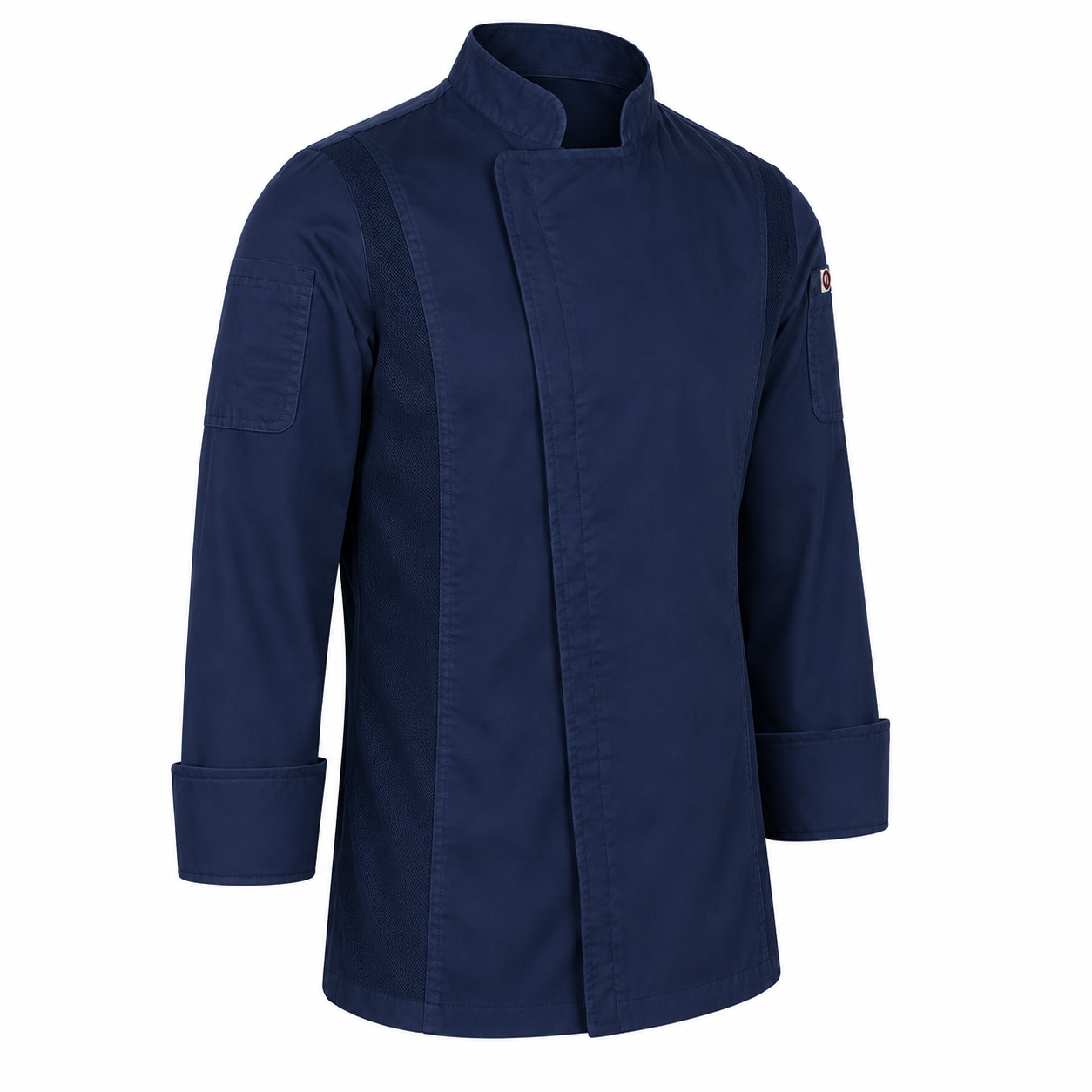 Long Sleeve William Zipper Coats Navy