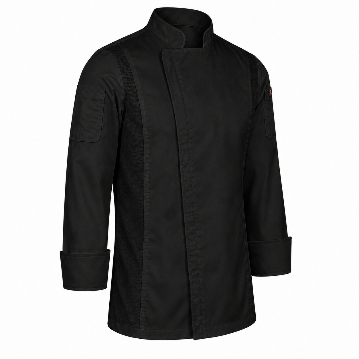 Long Sleeve William Zipper Coats Black