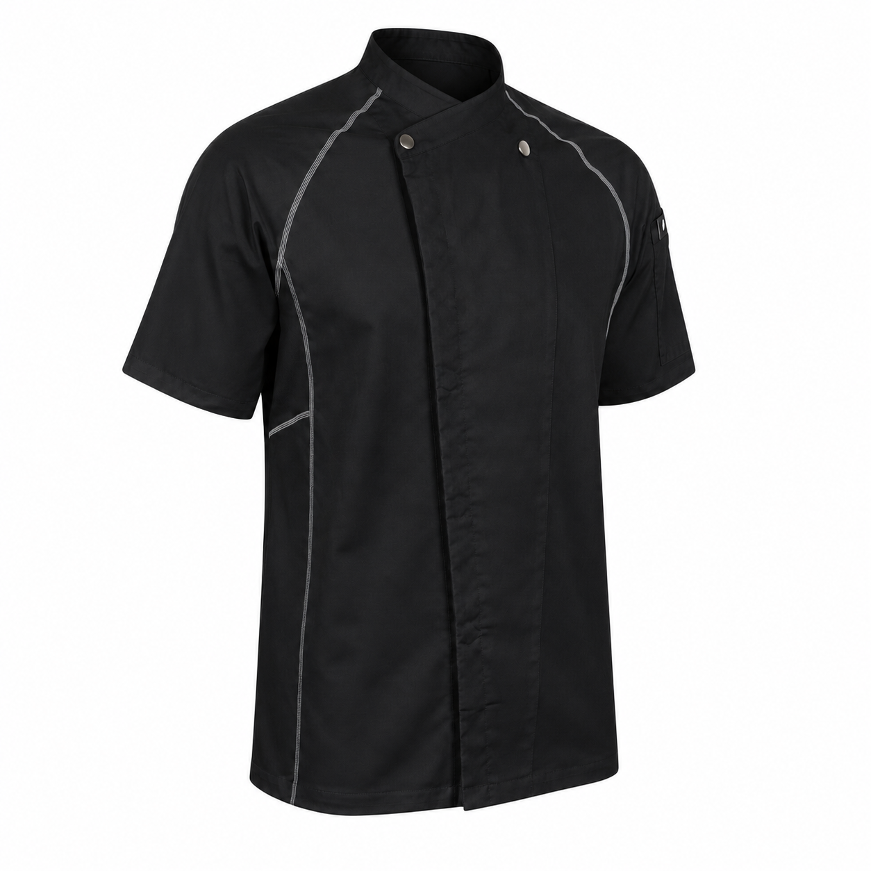 ChefsCloset Men's Clinton Chef Coat, Black