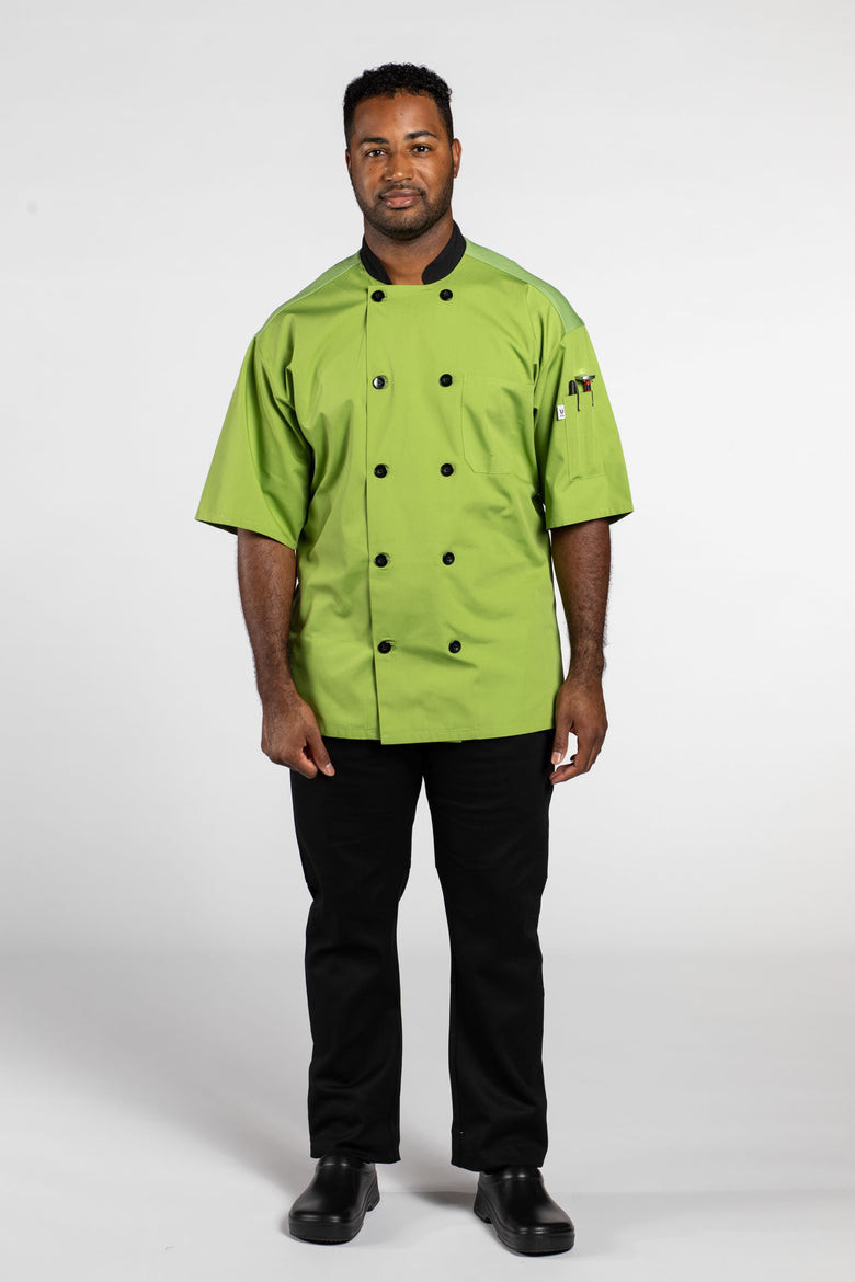 Havana Pro Vent Chef Coat, Avocado Havana Pro Vent Chef Coat, Avocado