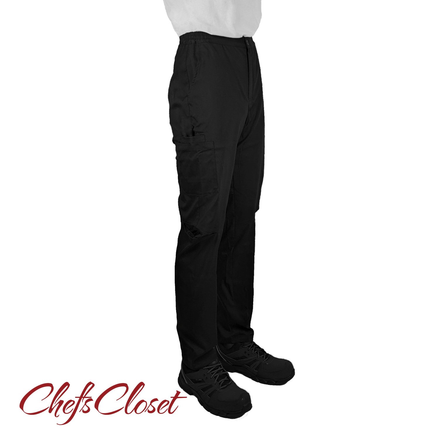 Men's Mesh Vent 8-Pocket Chef Pant Angle Men's Mesh Vent 8-Pocket Chef Pant Angle