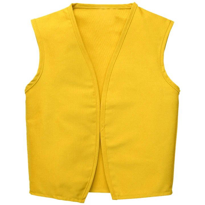 Child Vest Yellow Flat