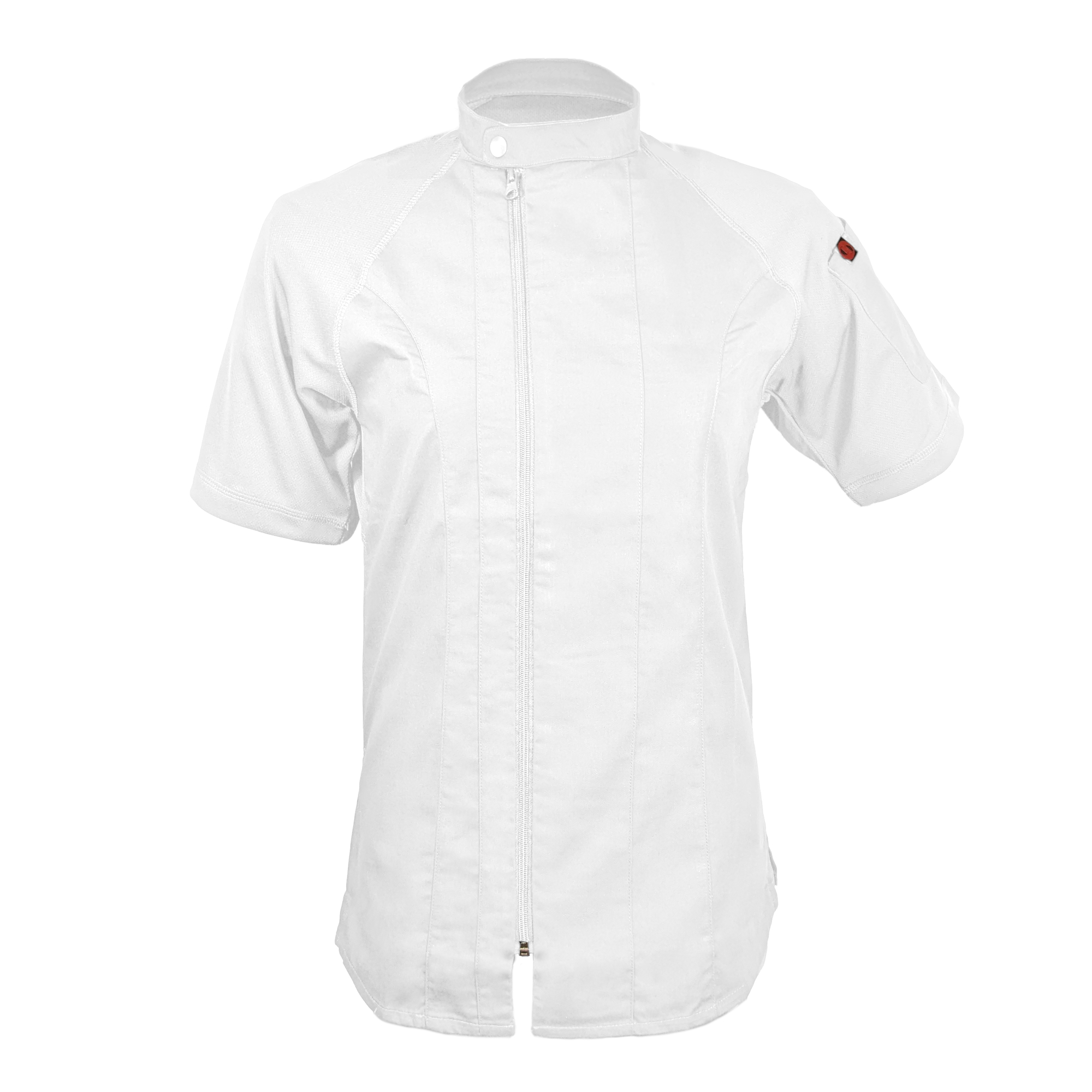 White Women's Short Sleeve Harlem Chef Coat White Women's Short Sleeve Harlem Chef Coat