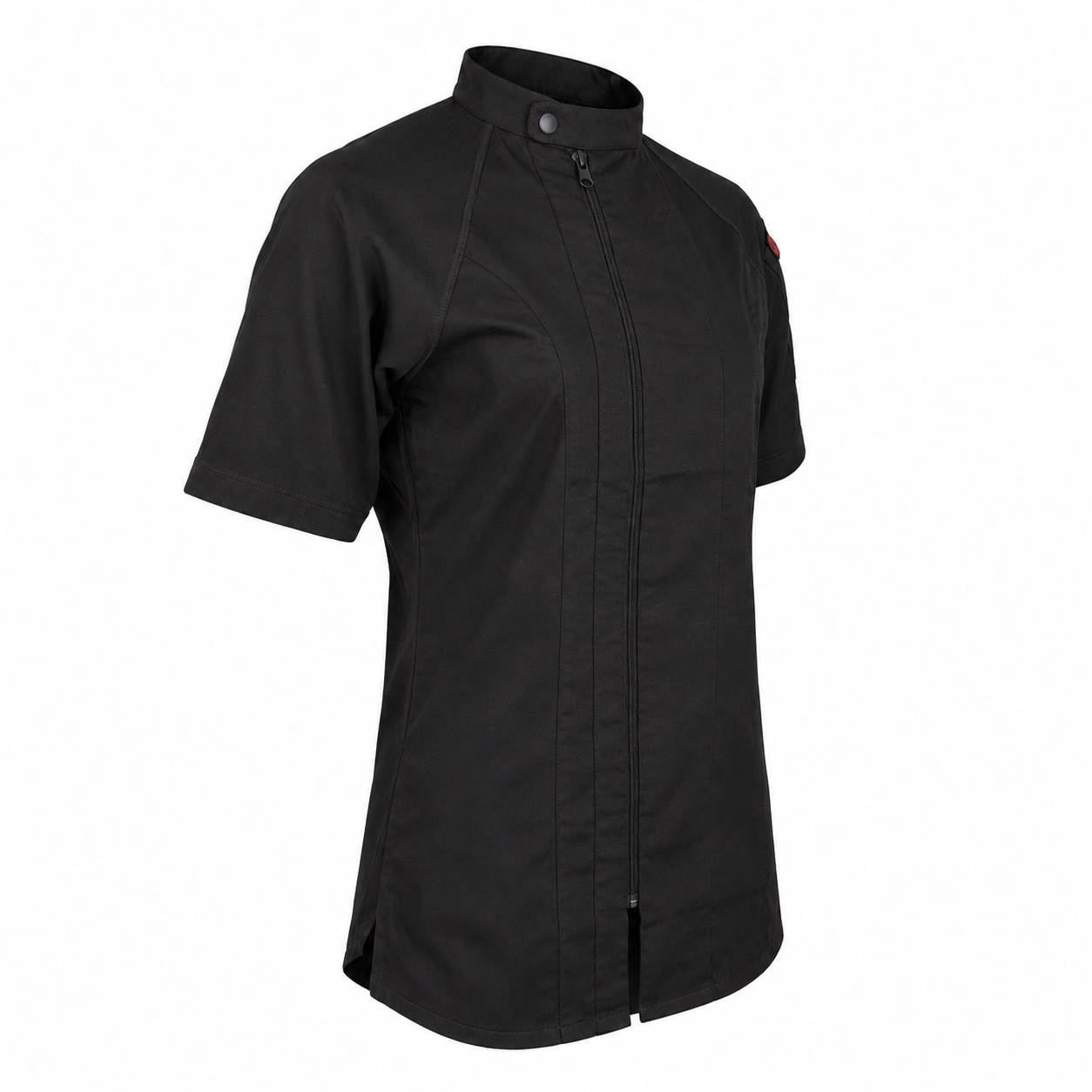 Women's Short Sleeve Harlem Chef Coat Black