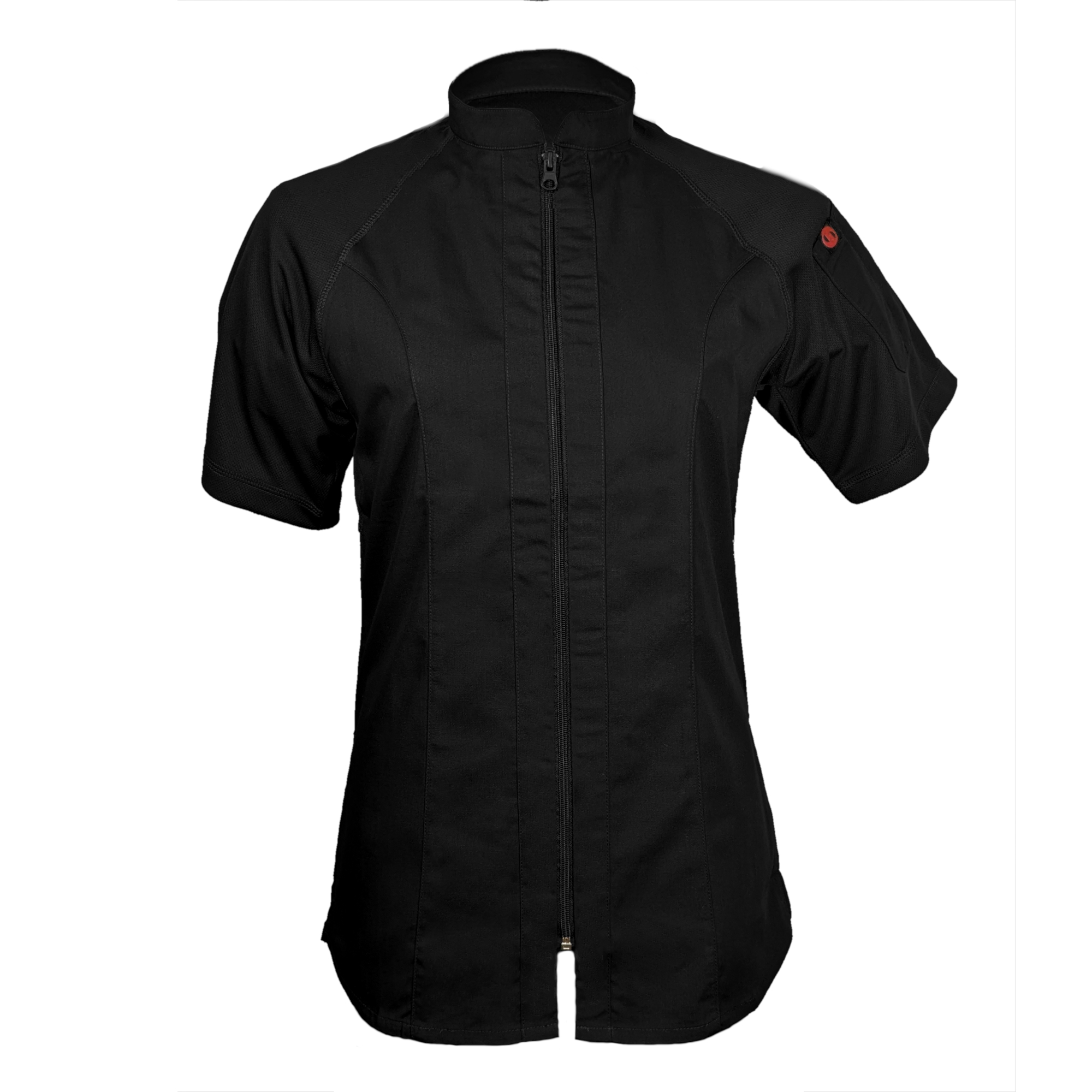 Black Women's Short Sleeve Union Chef Coat Black Women's Short Sleeve Union Chef Coat