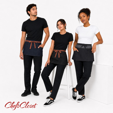 Denim 3 Pocket Waist Apron | Denim Server Apron