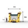 Inflable Jirafa de Barriga en uso comercial