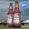 botella de aguardiente inflable Bud Weiser Bogotá