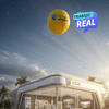 Esfera de helio publicitaria para inmobiliarias