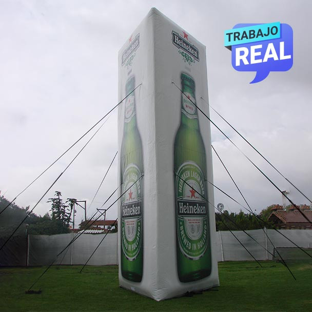 Logos Triangular Inflable con Motor Inflables Publicitarios Colombia