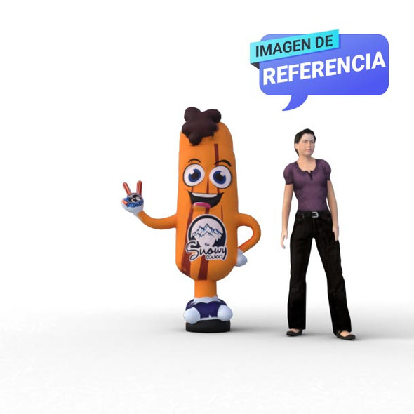 Llamador Inflable Producto Churro 100% impresión digital | 2 a 4 metros