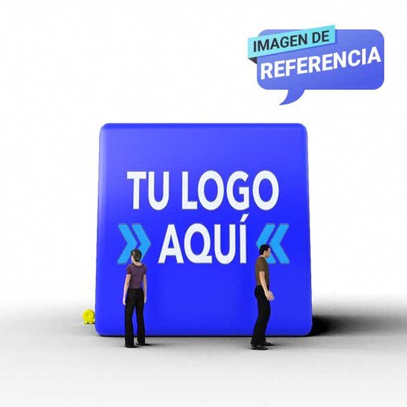 como hacer inflables publicitarios azul referencia