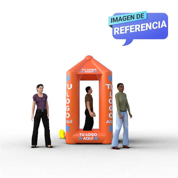 cabinas de sorteo inflables Naranja Referencia