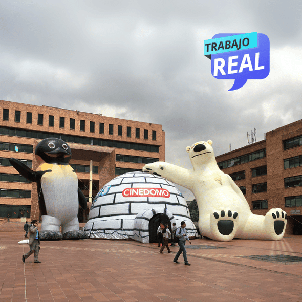 El Domo Planetario Polaris muestra su diseño compacto adaptado para proyección digital inmersiva en 360 grados.