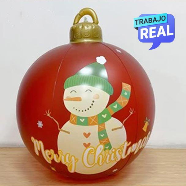 Bolas inflables para decoración navideña de 60 cm