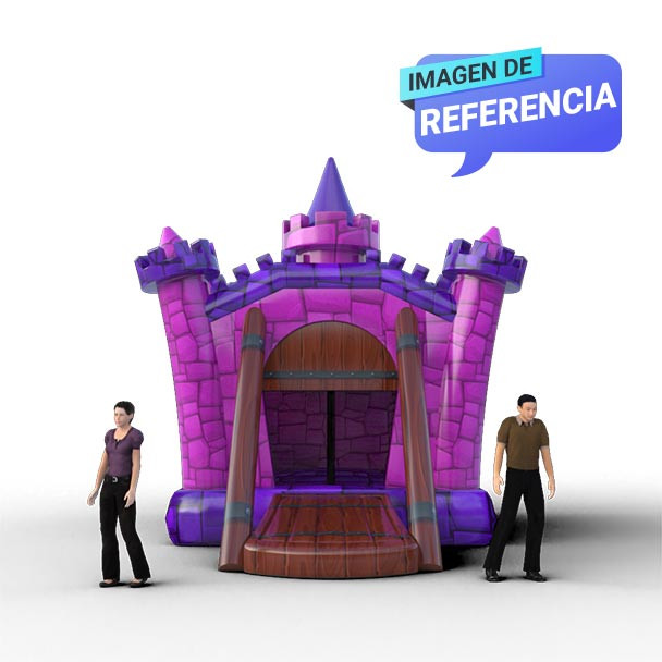 Saltarín Inflable Castillo Rosa | 4 - 4.5 metros