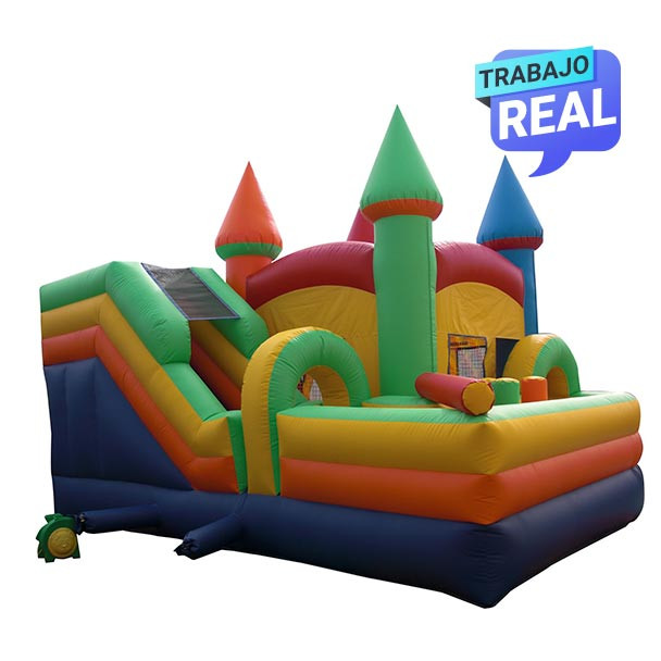 Combo Slide Obstacle Twist para actividades recreativas