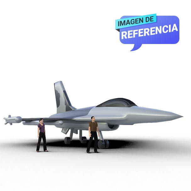 Avión inflable F-16