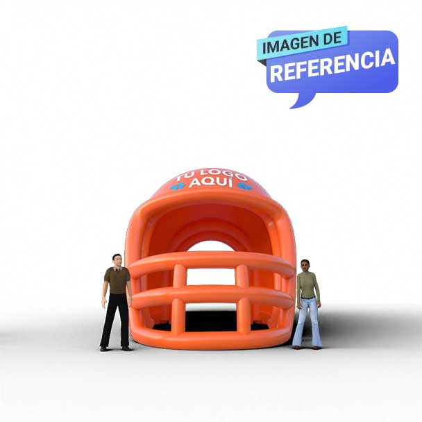 Túnel Casco Inflable Naranja Referencia