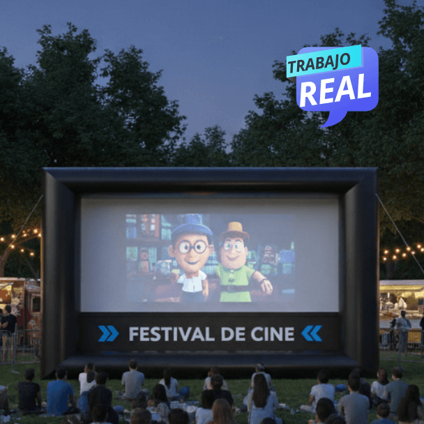 Pantalla Inflables para festival de musica