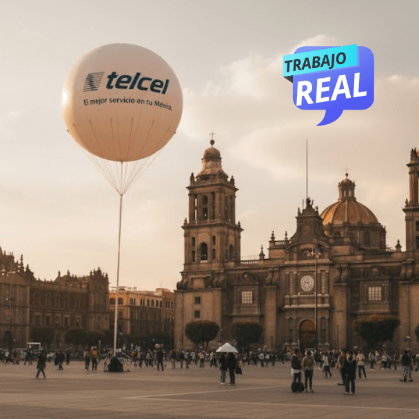 Balón de helio telcel zocalo