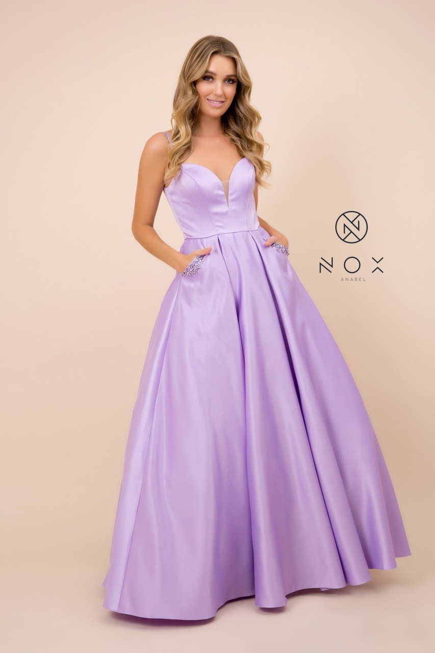 Long Prom Dress with Pockets NX N308