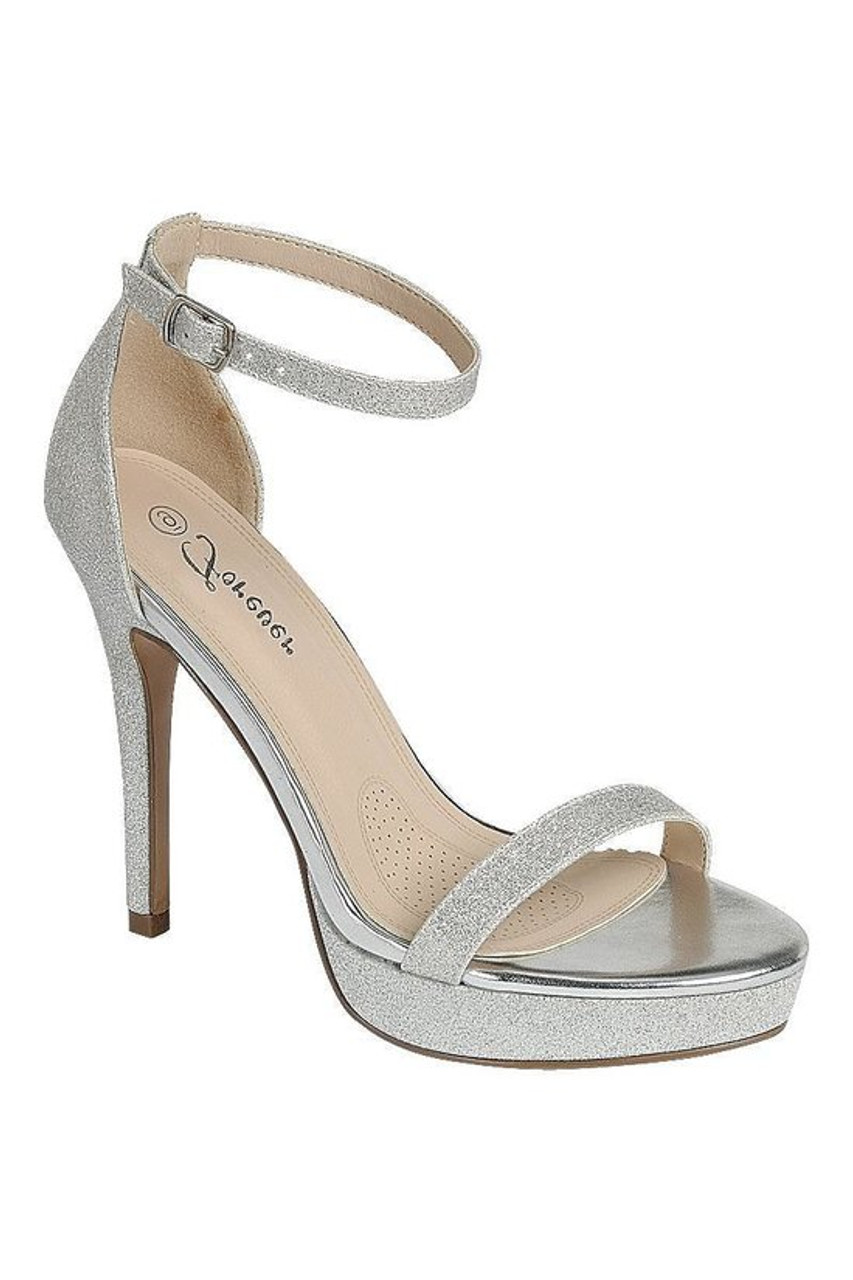 Gwen Silver 3.25 in High Heels for Prom