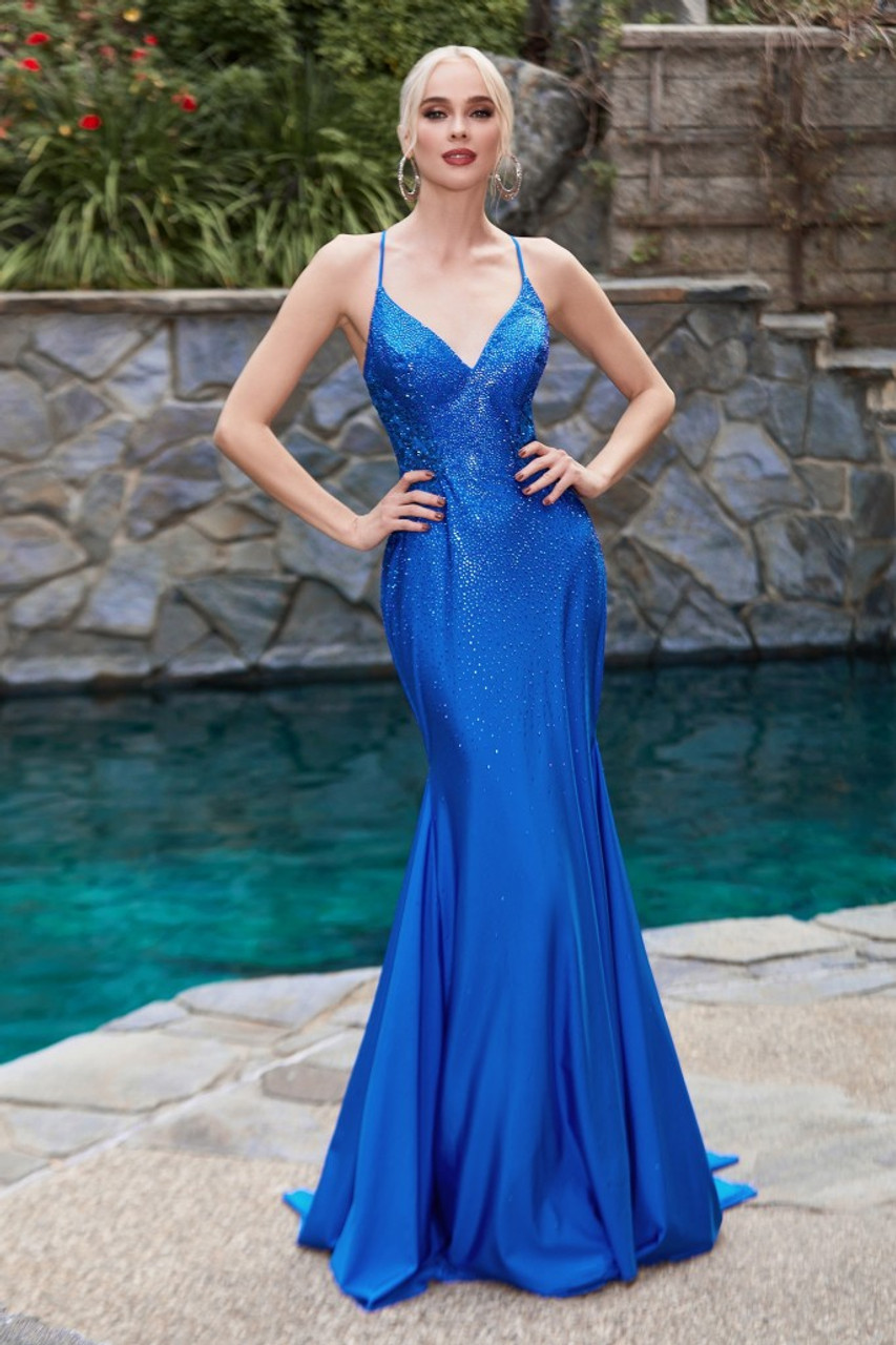 G73, Sky Blue Satin Flower Prom Gown, Size (XS-30 to XXXL-46) – Style Icon  www.dressrent.in