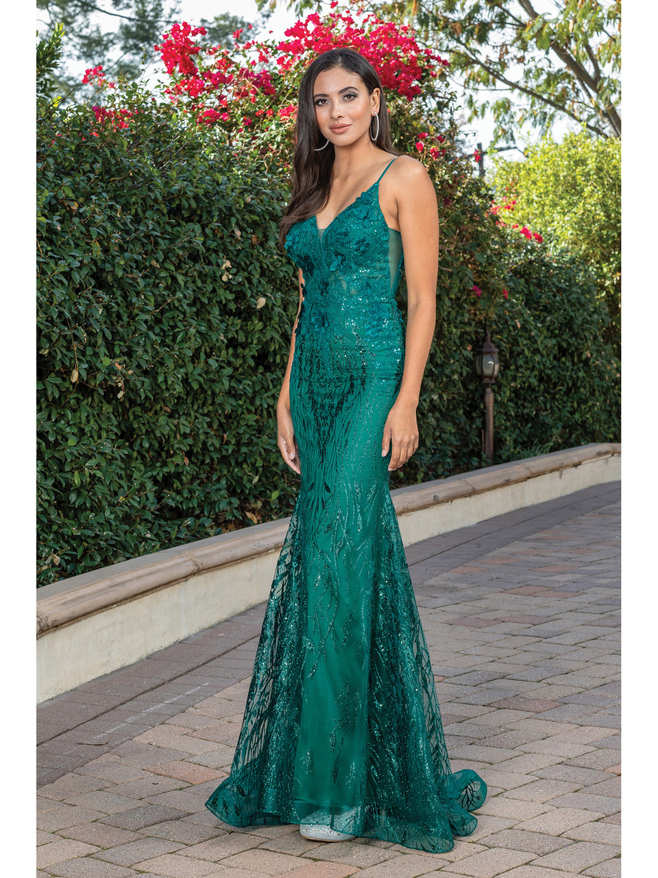 Green hot sale mermaid gown