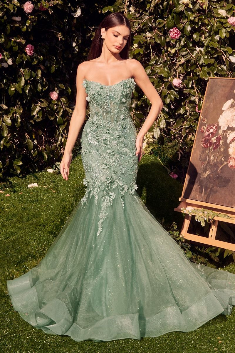 Lace Mermaid Gown CD MA101 - Prom-Avenue