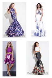 Floral Prom and Pageant Gowns