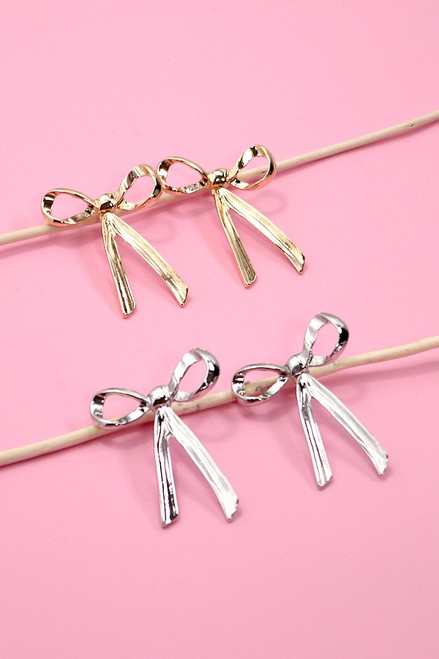 bow earrings, bow design earrings, post earrings, gold plated earrings bow earrings, bow design earrings, post earrings, gold plated earrings