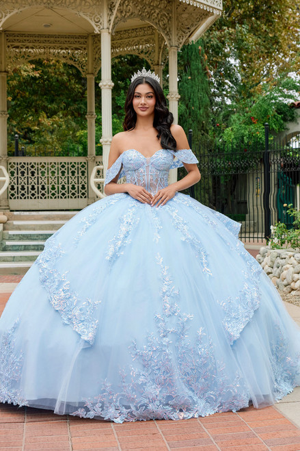 JT1498J,Quince, blue QUINCE, quinceanera, quinceneara dress, sweet 16, sweet 16 dress, prom avenue