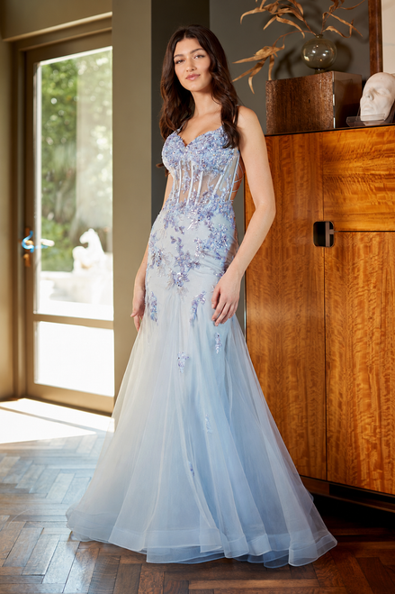 AMELIA 2164,Blue prom dress, blue formal gown, blue semi formal gown, blue strapless dress, blue fitted dress, blue prom dress with side slit, gala dress, winter formals, elegant prom dress, sophisticated prom dress, perfect prom dress, teen school dance dress, dance dress, evening wear, evening dress,PROM AVENUE
